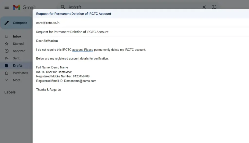 How to Delete IRCTC Account Permanently